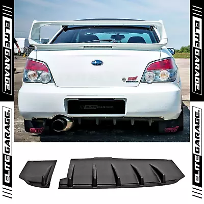 Fits (03-07) Subaru Impreza WRX STI - Rear Bumper Lip Diffuser Fins Spoiler • $279