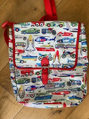 Cath Kidston Kids Backpack Original Oilcloth Travel Vehicles Boys Large • £10.99