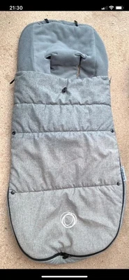 £37 • Buy Bugaboo Grey Melange Footmuff - Universal, Fits Cameleon Donkey Buffalo Bee Etc