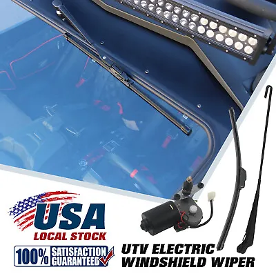 $23.99 • Buy UTV 12V Electric Windshield Wiper Motor Kit Fit Polaris RZR /800/900/XP 1000