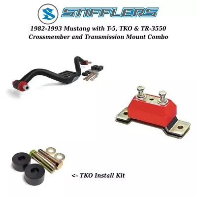 1982-1993 Mustang Stifflers Transmission Crossmember & Mount T5 TKO TR-3550 • $252.85