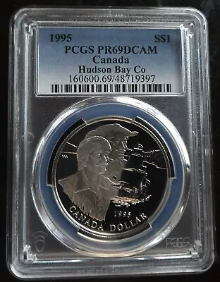 1995 $$1  Pcgs Pr69dcam Silver Canada Dollar Silver Dollar Canadian Proof Coin • $20.50