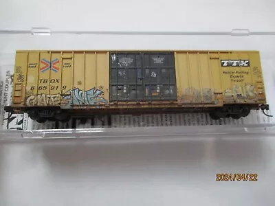 Micro-Trains # 12344016 TTX Weathered 60' Rib Side High-Cube # 665919. N-Scale • $52.95