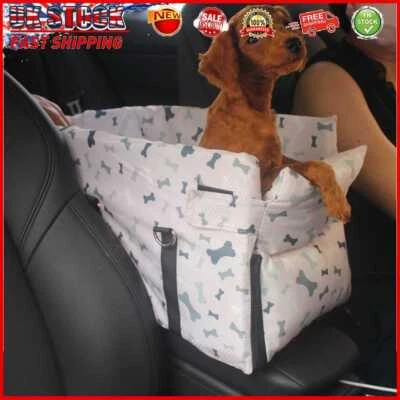 £17.59 • Buy Dog Safe Car Seat Armrest Box Booster Pet Carriers Kennel Bed Bag (Bone)