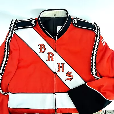 Vintage DeMoulin Marching Band Jacket - Size 38 S - Orange And Black  • $78