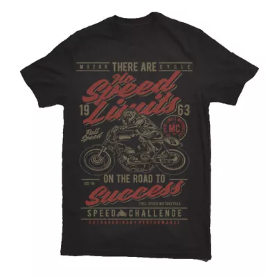 £12.99 • Buy T Shirt Motorbike Mens Biker Bike Racer Motorcycle Cafe Motorcycles Speed S-3XL