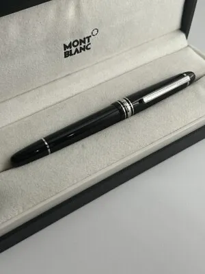 Montblanc MeisterstÜck Platinum Coated Fountain Pen 14k Nib • $320