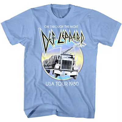 Def Leppard On Through The Night USA Tour 80 Men's T Shirt Vintage Rock Band • $24.64