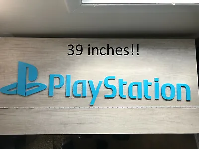 Huge! 39  Playstation Wall Art Videogame Sign Logo Video Game • $25