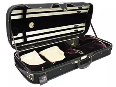 D'Luca CP04M-BKBU Double Violin Case Black-Burgundy   • $355.66