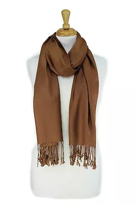 Solid Pashmina Silky Cashmere Feel Shawl Scarf Wrap -perfect Party Favor-66color • $7.99