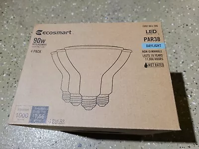 EcoSmart 90-Watt Equivalent PAR38 Non-Dimmable Flood LED Light Bulb Daylight • $15