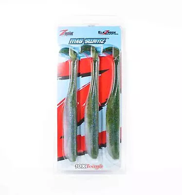 Zman Soft Lure SwimmerZ 8 Inch 3/Pack Green Lantern (8118) • $36.52