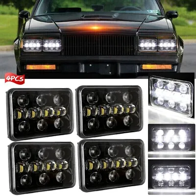 4PCS 4x6  Inch LED Headlights Hi-Lo Beam H4 For Chevrolet Monte Carlo 1980-1988 • $95.99