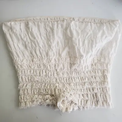 Vintage White Lace Ruffled Square Dance Tap Bloomers Pettipants Panty Womens XL • $65.59