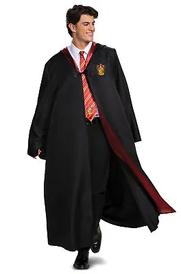 Disguise Harry Potter Gryffindor Robe Wizard Deluxe Adult Costume MEDIUM 38-40 • $41.95