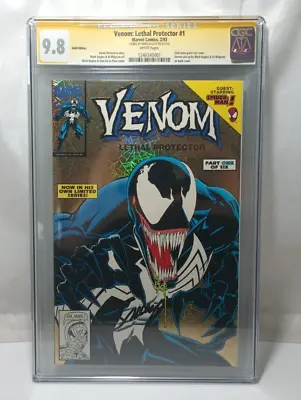 Venom Lethal Protector #1 Gold Variant (1993) CGC 9.8 Signed By Mark Bagley • $1299.99