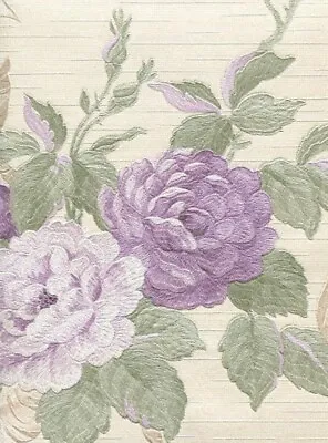 BARGAIN Box Of 5 Rolls By Ascot For Colemans JC1006-5 Wallpaper Purple  Floral • £40