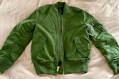 Alpha Industries Ma-1 Bomber Jacket Medium M Sage Green Skymaster • $65