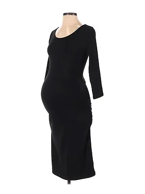 New Isabel Maternity By Ingrid & Isabel Black Dress Womens Size M Rayon Long Slv • $11.99