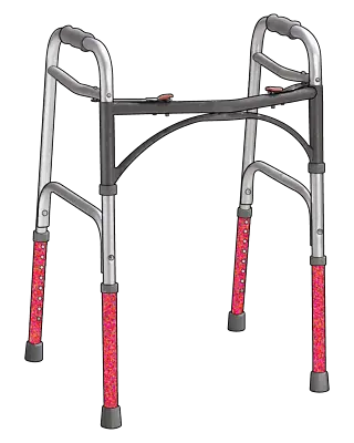 Coloured Folding Walking  / Zimmer Frames With Or Without Wheels • £72.50