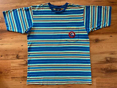 Vintage Polo Sport Ralph Lauren T Shirt Striped Pocket T Marlin Patch Sz XL • £39.99