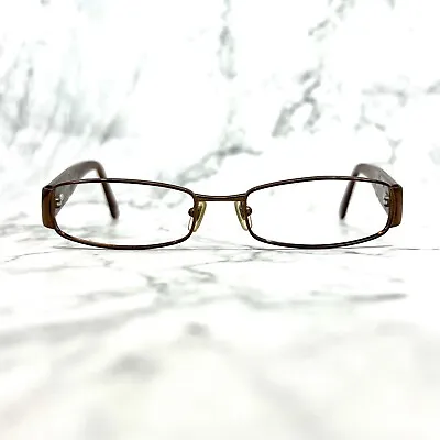 Versace MOD.1122-B 1061 Eyeglasses Brown Rectangular Full Rim Frames 51-17-135 • $107.99