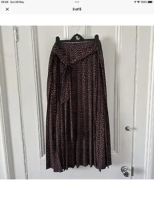 £12.50 • Buy Topshop Polka Dot Midi Skirt Size 16