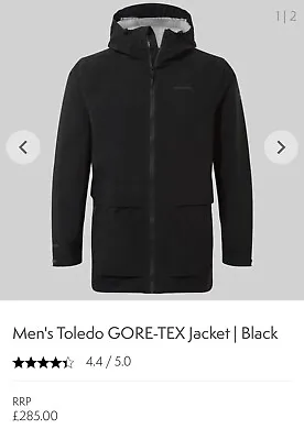 Men's Toledo GORE-TEX Jacket | Black | Men's | Large • £145
