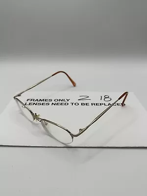 Eddie Bauer Chase PCN 47-19-140 Brown Gold Matte Half Rim Metal Eyeglasses Frame • $34.99