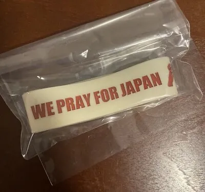NEW Lady Gaga Designed WE PRAY FOR JAPAN Earthquake Relief Bracelet 2011 • £48.25