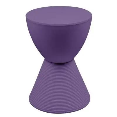 Leisuremod Side End Table 11.75  W Lightweight Round Modern Contemporary Purple • $69.31