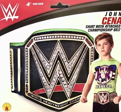 £13.65 • Buy WWE Kids Costume Top Shirt  John Cena  With Attached Championship Belt
