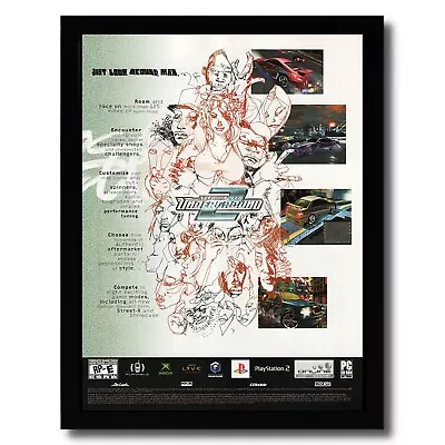 2004 Need For Speed Underground 2 Framed Print Ad/Poster PS2 Xbox Gamecube Art • £53.48