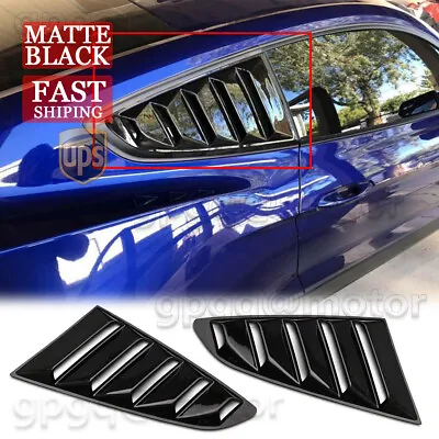 For Ford Mustang 15-20 V2 Style Side Quarter Window Louvers Rear Sun Shade Cover • $19.89