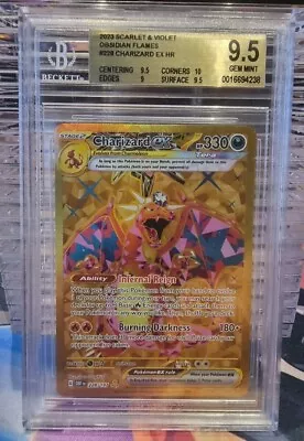 BGS 9.5 Pokemon Obsidian Flames Charizard Ex 228/197 GEM MINT! • $71