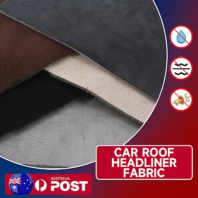 3mm Foam Headlining Headliner Materials Cover Car Roof Lining DIY Grey Black New • $47.99