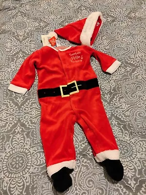 3-6 Month All In One Santa Suit And Hat • £5.50