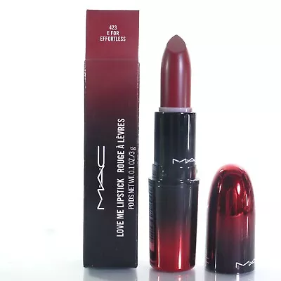 MAC Love Me Lipstick 423 E FOR EFFORTLESS NIB Full Size  Authentic • $8.99