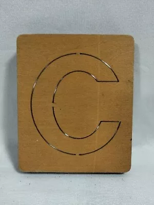 Letter C 4  Accu-Cut Accucut Ellison Educational Wooden Dies 5x6 Arts & Crafts • $10