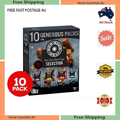 Red Rock Deli Potato Chips Multipack 280g FAST FREE SHIPPING AU  • $10.99