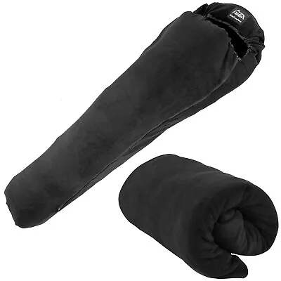 Andes Micro Fleece Mummy Sleeping Bag Liner Inner Camping Sheet • £16.99