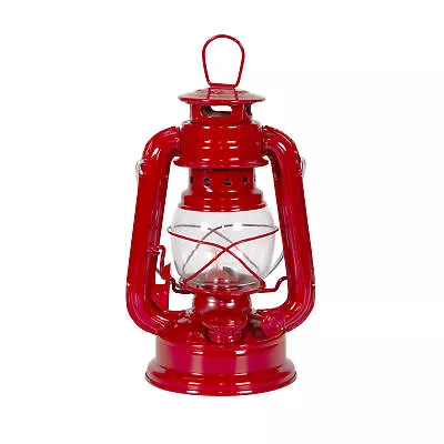 Stansport Hurricane Lantern Red 8 In Metal Glass Globe Outdoor Camping New • $12.99