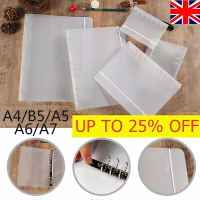 £6.32 • Buy Matte A4/B5/A5/A6/A7 Loose-Leaf Notebook Case Ring Binder Notebook Shell UK~