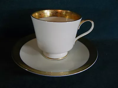 Mikasa Harrow Pattern A1-129 Heavy Gold Cup And Saucer Set(s) • $9.95