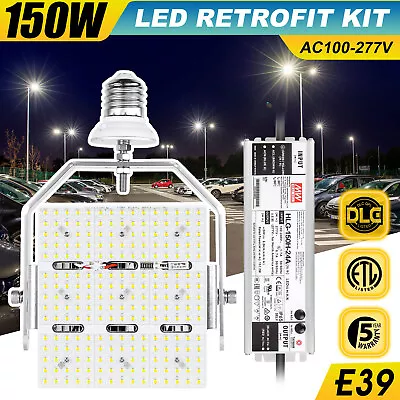 150W LED Shoebox Retrofit Kit 100-277VAC Replace 1000W MH/HPS Parking Lot Lights • $119