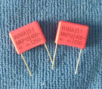 10PCS WIMA MKP10 0.1uF (0.1µF 01uF 100nF) 400V 5% P=15mm Capacitor • $6.30