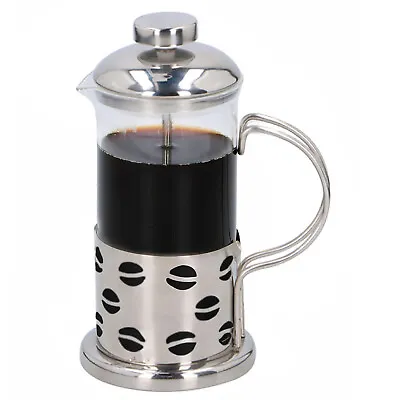 Coffee Maker Stainless Steel Glass Cafetiere 350ml French Coffee Filter Plunge • £9.99