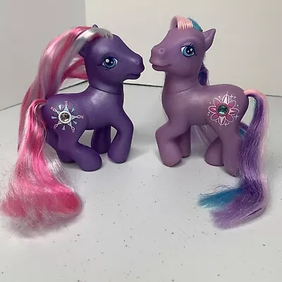 My Little Pony Jewel Ponies Star Dasher 2004 Twilight Twinkle 2005 Gemstones MLP • $12.60