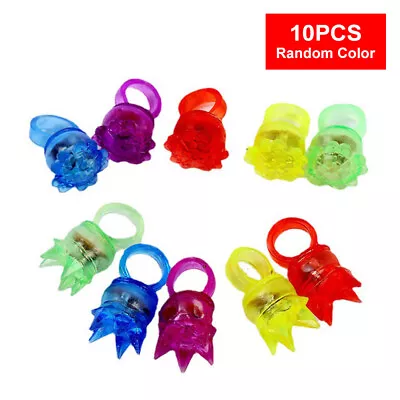 $9.01 • Buy Light Up Flashing Rings Jelly Led Bumpy Rubber Ring Party Favors Light Up Rings